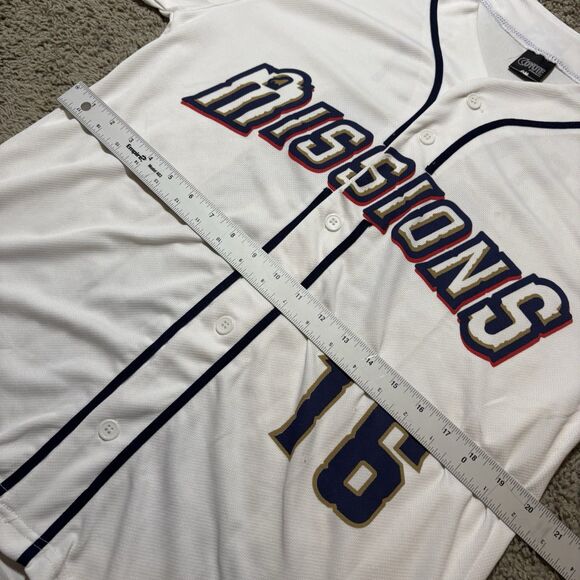 MILB San Antonio Missions Baseball Jersey Men’s M White SGA Sweet 16 Minors - Picture 6 of 7